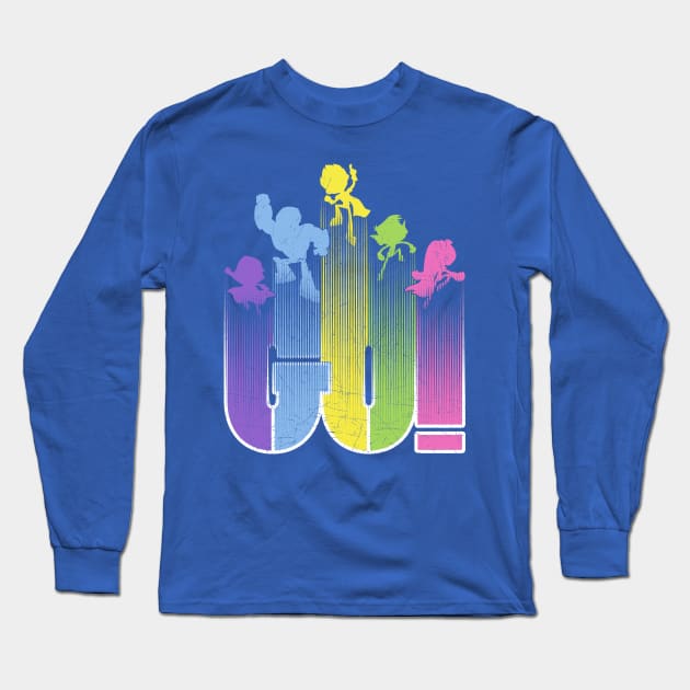 Go! Retro Long Sleeve T-Shirt by djkopet